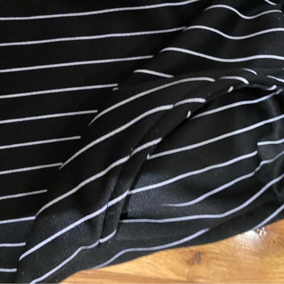 Missguided Madison beer 2 piece matching crop top lace up set joggers pinstripe - Picture 12 of 14